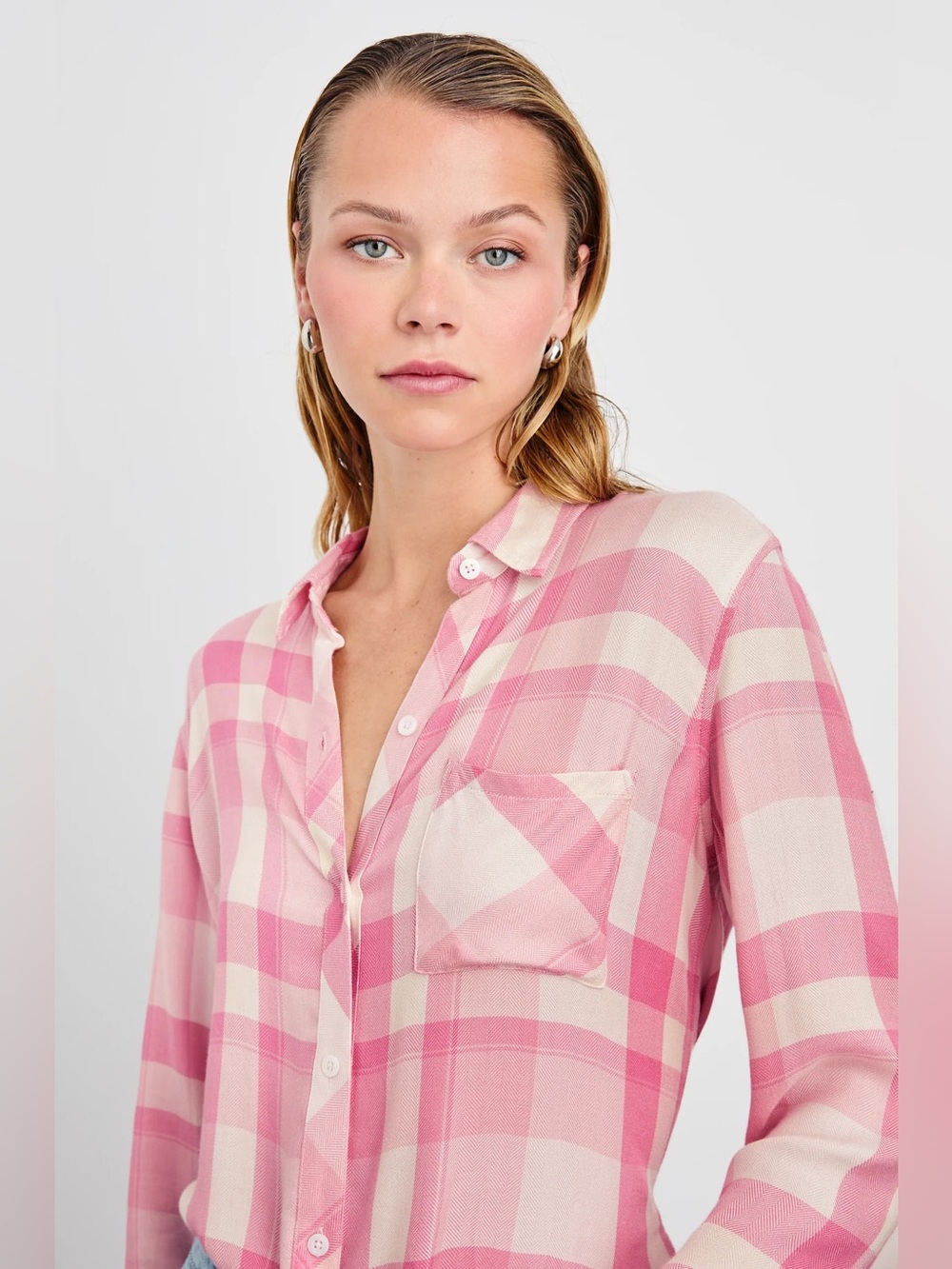 Rails Hunter Shirt in Ivory Rose